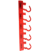 Global Industrial One Piece Padlock Seal, Red, 100/Pack