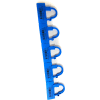 Global Industrial One Piece Padlock Seal, Med Blue, 100/Pack