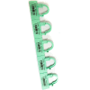 Global Industrial One Piece Padlock Seal, Pastel Green, 100/Pack