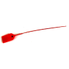 Global Industrial Adjustable One Piece Seal, Red, 100/Pack
