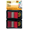 Post-it® Flags, 1" Wide, Red, 50 Flags/Dispenser, 2 Dispensers/Pack