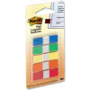 Post-it® Flags, 1/2" Wide, Assorted Primary, 20 Flags/Color, 100 Flags/Dispenser