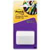 Post-it® Durable Hanging File Folder Tabs, 2" Angled Lined, White, 50 Tabs/Pack
