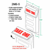 Outdoor Literature Holder W/Lid, 7"W X 1-1/2"D X 12"H - Pkg Qty 5