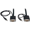 Tripp Lite VGA High-Resolution RGB Coaxial Cable with Audio (HD15 and 3.5mm M/M) 6 ft.