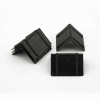 Plastic Corner Protectors CP-122 2-1/2"x 7-1/2" Black, 1000 Pack