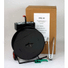 Pac Strapping Polyester Kit w/ Tensioner/Sealer/Seals & Cart, 4200'L x 5/8" Strap Width Coil, Black