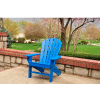 Frog Furnishings Recycled Plastic Seaside Adirondack Chair, Blue