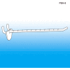 Pegboard & Slatwall Display Hook, 6" - Pkg Qty 100