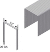 20 Gauge Staple - 1/2" Length - 1/2" Crown - Galvanized Steel - Pkg of 25000