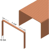 16 Gauge Staple - 5/8" Length - 1-1/4" Crown - Liquor finish - Pkg of 10000