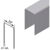 22 Gauge Staple - 3/8" Length - 3/8" Crown - Galvanized Steel - Pkg of 150000