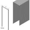 16 Gauge Staple - 1-1/4" Length - 1" Crown - Steel - Galvanized - Pkg of 10000