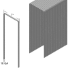 16 Gauge Staple - 1-1/4" Length - 1" Crown - Galvanized Steel - Pkg of 10000