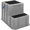 2 Step Plastic Step Stand Extra Large - Gray 25-1/2"W x 33"D x 24"H - NTXST-2 GY