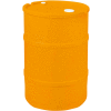 US Roto Molding 35 Gallon Plastic Drum SS-CH-35 - Closed Head with Bung Cover - Lever Lock - Orange