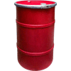 US Roto Molding 55 Gallon Plastic Drum SS-OH-55 - Open Head with Bung Cover - Lever Lock - Red