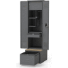 Penco® Patriot Fully Framed Duty Locker 24"Wx24"Dx90"H, Red, All-Welded
