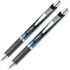 Pentel® EnerGel Retractable Gel Pen, Refillable, Metal Tip, 0.7mm, Black Ink, 2/Set