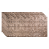 Fasade Traditional Syle # 2 - 48-3/8" x 24-3/8" PVC Glue Up Tile in Vintage Metal - PG5134