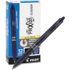 Pilot® Erasable Retractable Gel Pens - Navy Ink - Navy Blue Barrel - Dozen