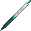 Pilot® V Ball RT Rolling Ball Retractable Pen, Fine, 0.7mm, Green Barrel/Ink