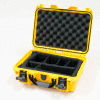 Nanuk 915 Case w/Padded Divider, 15-3/8"L x 12-1/8"W x 6-13/16"H, Yellow