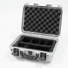 Nanuk 915 Case w/Padded Divider, 15-3/8"L x 12-1/8"W x 6-13/16"H, Silver
