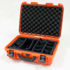Nanuk 925 Case w/Padded Divider, 18-11/16"L x 14-13/16"W x 7"H, Orange