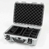 Nanuk 925 Case w/Padded Divider, 18-11/16"L x 14-13/16"W x 7"H, Silver