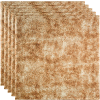 Fasade Border Fill - 23-3/4" x 23-3/4" PVC Lay In Tile in Bermuda Bronze - PL5917