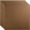 Fasade Border Fill - 23-3/4" x 23-3/4" PVC Lay In Tile in Argent Bronze - PL5928