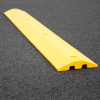 Yellow Speed Bump with Cable Protection & Hardware - 72" Long