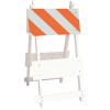 101-T12-EG All Plastic Maintenance Free Type I Traffic Barricade, White, Foldable