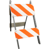 105G-T12EGB8EG Galvanized Steel Leg & Plastic Boards Type II Traffic Barricade