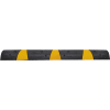 Plasticade SB72-SE Speed Bump w/ Cat Eye Refelctors, Recycled Rubber w/ Reflective Stripes, 6' L