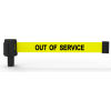 Banner Stakes PL4111 - PLUS Wall Mount Set, Yellow "Out Of Service" Banner