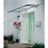Palram - Canopia Aquila 2050 Door Awning, HG9510, 7'L x 3'W, Clear Panel, Aluminum Frame