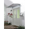 Palram - Canopia Aquila 1500 Door Awning, HG9501, 5'L x 3'W, Grey Panel, Aluminum Frame
