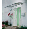 Palram - Canopia Aquila 2050 Door Awning, HG9511, 7'L x 3'W, Grey Panel, Aluminum Frame