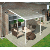 Palram - Canopia Feria Patio Cover Kit, HG9226, 26'L x 13'W, Clear Panel, White Frame