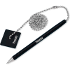 PM® Preventa Antimicrobial Counter Pen, 24" High-Strength Ball Chain, Black Ink