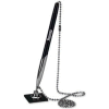PM® Preventa Deluxe Counter Pen, 24" High-Strength Ball Chain, Black Barrel/Ink