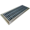 IMC Floor Trough CFT-12120-PFG 12"W x 120"L x 4"D with Fiberglass Grating & 1 Center Drain