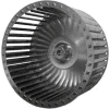 Single Inlet Blower Wheel, 6-5/16" Dia., CW, 2000 RPM, 1/2" Bore, 2-1/16"W, Galvanized