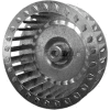 Single Inlet Blower Wheel, 3-27/32" Dia., CCW, 4500 RPM, 1/4" Bore, 1-1/4"W, Galvanized