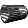 Double Inlet Blower Wheel, 5-3/4" Dia., CW, 3450 RPM, 1/2" Bore, 5-7/8"W, Aluminum