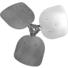 Three Wing Condenser Fan Blade, 1/2" Fixed Hub, Aluminum Blade, 20" Dia., CW, 33° Pitch