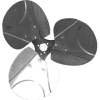 Three Wing Free Air Fan Blade, Alum. Blade, CCW, 16" Dia., 16° Pitch