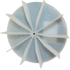 Small Plastic Push-On Fan Blade, 4-5/8" Dia., CCW or CW, 7/32" Bore, 1" Blade Depth, Wheel Blade